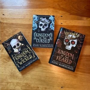 Kingdom of the Wicked books by Kerri Maniscalco, All 3 in series. Free shipping